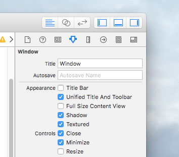 Xcode Mac App Get Rid Of Title Bar Objective Ce